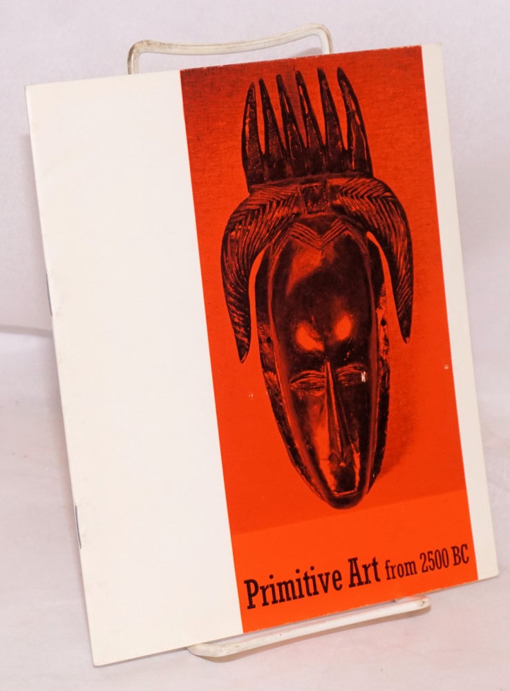 Cat.No: 140460 Primitive art from 2500 B.C.; 50 Ivory Coast masks, Anatolian, Cycladic, South Arabian, Pre-Columbian, Ashanti Weights, Eskimo; 3 December 1968 - 18 January 1969