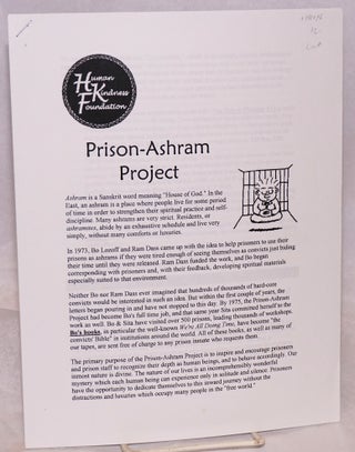 Cat.No: 141096 Prison-Ashram Foundation. Bo Lozoff