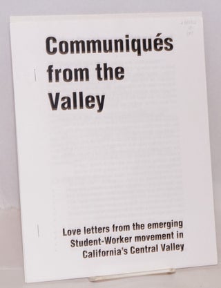 Cat.No: 143526 Communiqués from the Valley: love letters from the emerging...