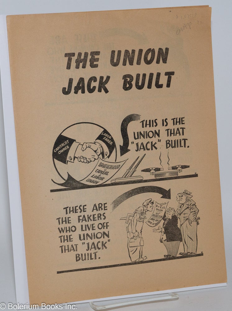Cat.No: 143528 The Union Jack Built. Socialist Labor Party.