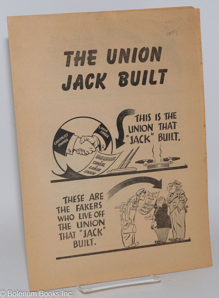 Cat.No: 143529 The Union Jack Built. Socialist Labor Party.