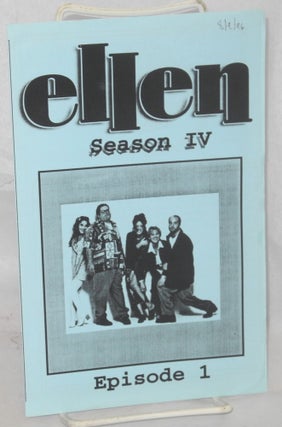 Cat.No: 144226 Ellen: season IV, episode 1 [playbill