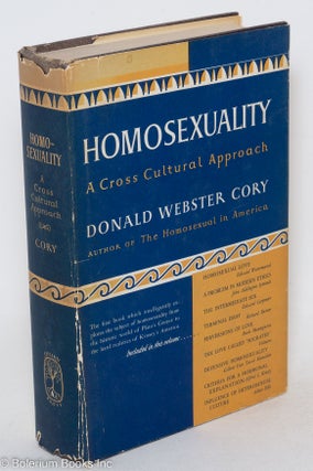Cat.No: 14507 Homosexuality; a cross cultural approach. Donald Webster Cory, Edward...