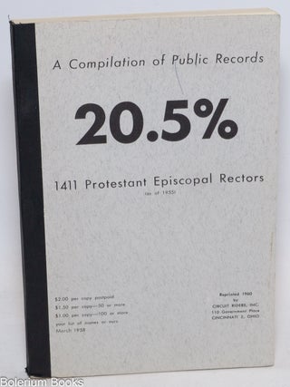 Cat.No: 145495 A compilation of public records: 20.5%, 1411 Protestant Episcopal rectors...