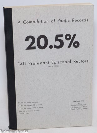 Cat.No: 145495 A compilation of public records: 20.5%, 1411 Protestant Episcopal rectors...