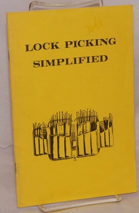 Cat.No: 145561 Lock picking simplified; a self-teaching manual for students of...