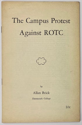Cat.No: 145703 The campus protest against ROTC. Allan Brick