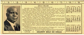 Kelly Miller, educator- author- scholar- orator [blotter with photo and brief biography of Miller]