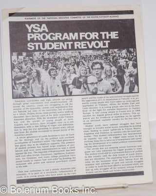 Cat.No: 145802 YSA program for the student revolt. National Executive Committee Young...