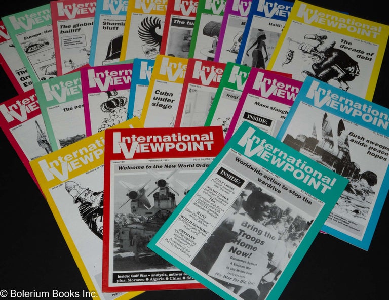 Cat.No: 146119 International viewpoint. [all 22 issues for 1991]. United Secretariat Fourth International.