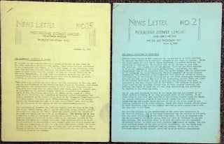 Cat.No: 146976 News Letter: Nos. 19 and 21 (Jan. 10, March 1, 1949). Progressive Zionist...