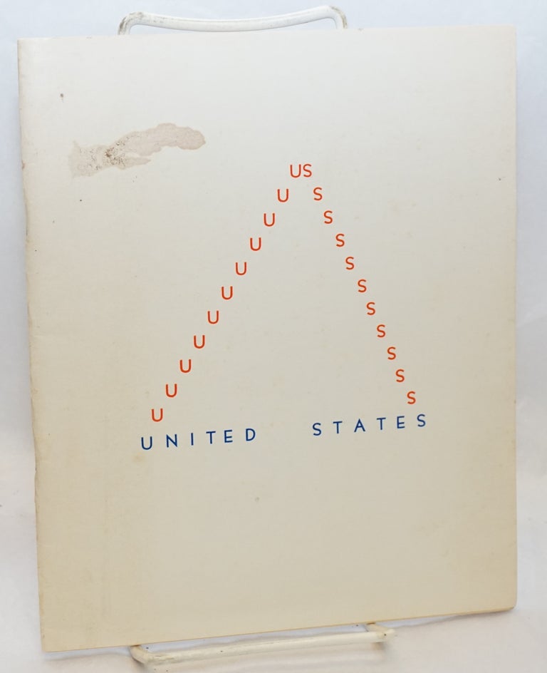 Cat.No: 147230 United States: an anthology of political poetry. Fred Thaballa, ed.