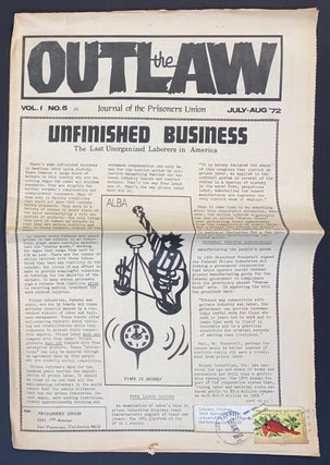 Cat.No: 147446 Outlaw: journal of the Prisoners Union. Vol. 1 no. 5 (July-August 1972