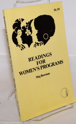 Cat.No: 147527 Readings for Women's Programs. Meg Bowman