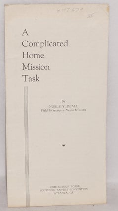 Cat.No: 147639 A Complicated home mission task. Noble Y. Beall
