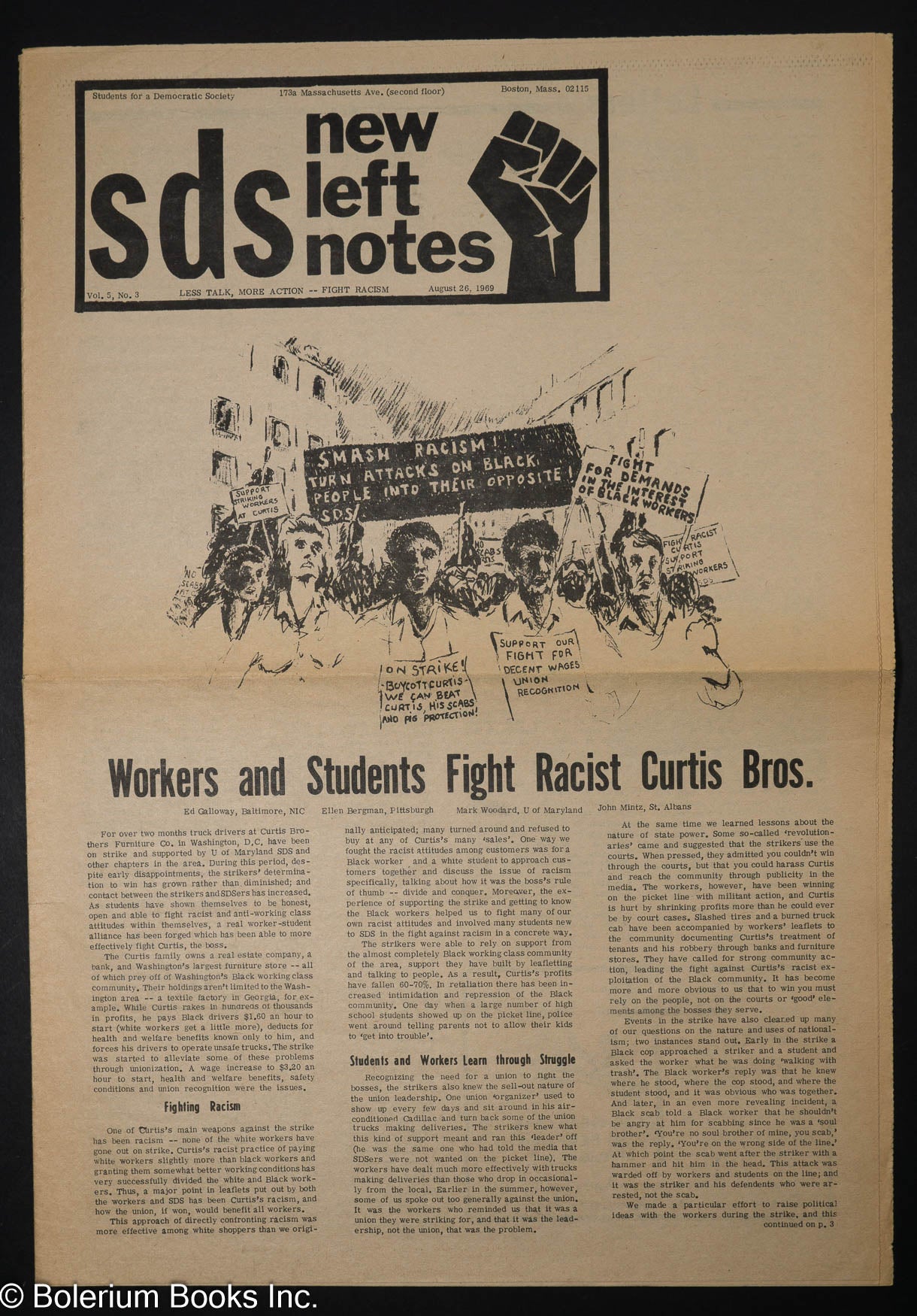 SDS New Left Notes, Vol. 5, No. 3 Aug. 26, 1969 | Students For A ...