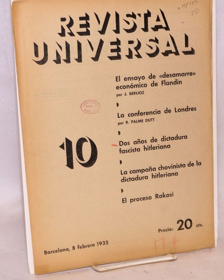 Cat.No: 148289 Revista universal 10, 8 febrero 1935