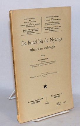 Cat.No: 148453 De hond bij de Nyanga; ritueel en sociologie. D. Biebuyck