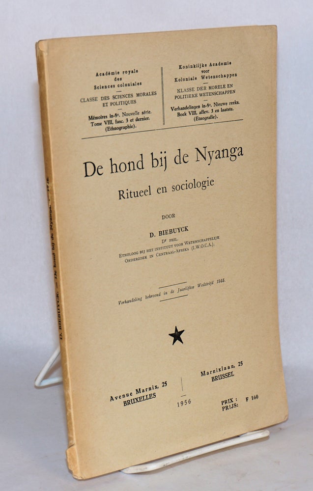 Cat.No: 148453 De hond bij de Nyanga; ritueel en sociologie. D. Biebuyck.