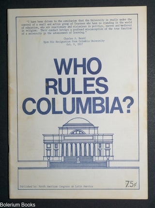 Cat.No: 148720 Who rules Columbia?