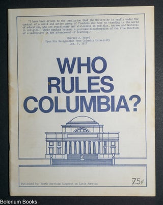Cat.No: 148720 Who rules Columbia?