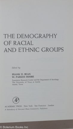 The demography of racial and ethnic groups