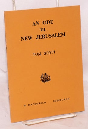 Cat.No: 150487 An Ode til New Jerusalem. Tom Scott