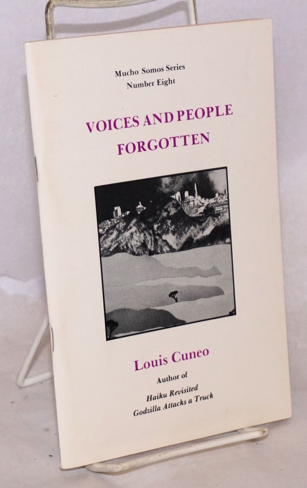 Cat.No: 150606 Voices and People Forgotten [poetry]. Louis Cuneo.