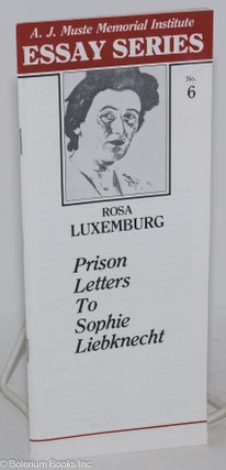 Cat.No: 150718 Prison Letters to Sophie Liebknecht. Rosa Luxemburg