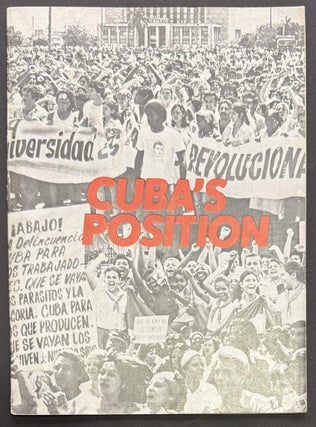 Cat.No: 151491 Cuba's position