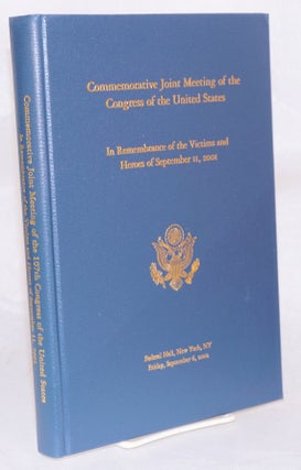 Cat.No: 151732 Commemorative Joint Meeting of the 107th Congress of the United States: In...