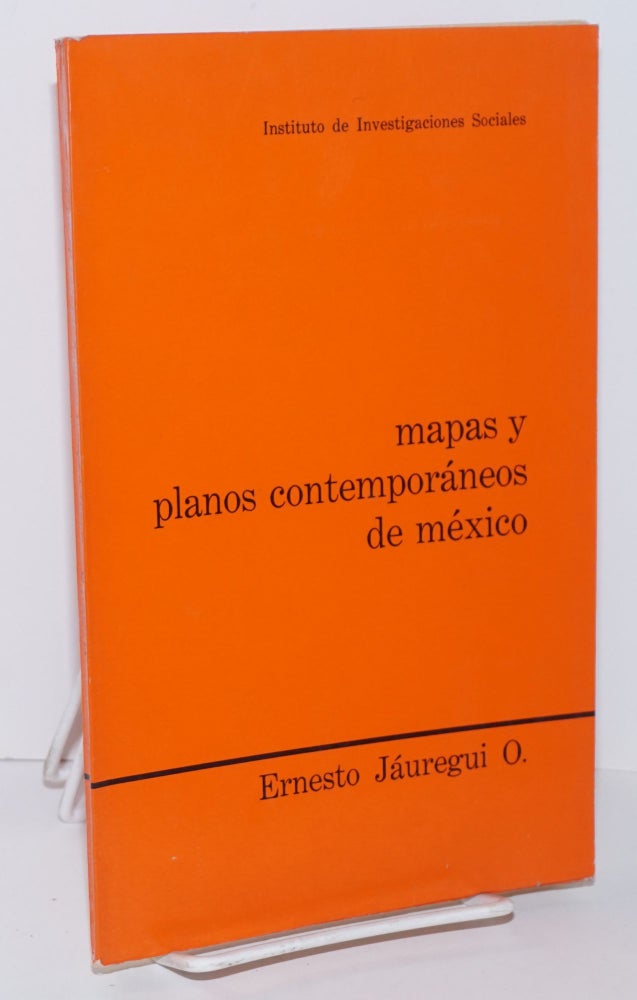 Cat.No: 151975 Mapas y planos contemporáneos de Mexico. Ernesto Jáuregui O.