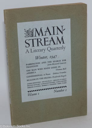 Mainstream, a literary quarterly. Vol. 1, no. 1, Winter,1947 to vol. 1, no. 4, Fall, 1947