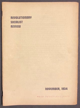 Cat.No: 152464 Revolutionary socialist review, a quarterly devoted to Marxian socialism....