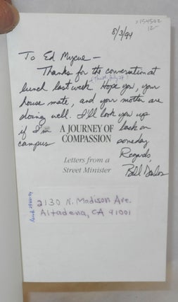 A journey of compassion: letters from a street minister