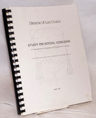 Cat.No: 155819 Study on social concern; a framework for analysis and report on findings....