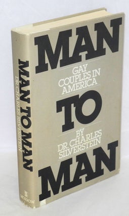 Cat.No: 156351 Man to Man: gay couples in America. Charles Silverstein