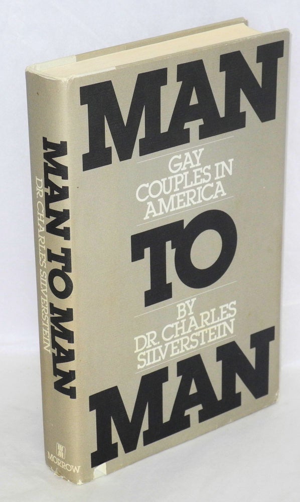 Cat.No: 156351 Man to Man: gay couples in America. Charles Silverstein.