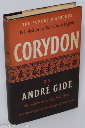 Cat.No: 15703 Corydon with new preface by Gide and a comment on the second dialogue....