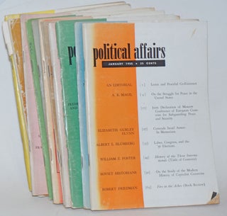 Cat.No: 157123 Political affairs, a theoretical and political magazine of scientific...