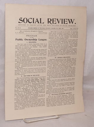 Cat.No: 157247 Social review: devoted to inquiry after the true solution of social...