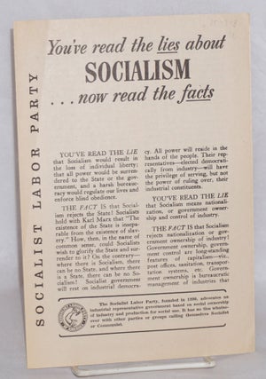 Cat.No: 157378 You've read the lies about socialism... now read the facts. Socialist...