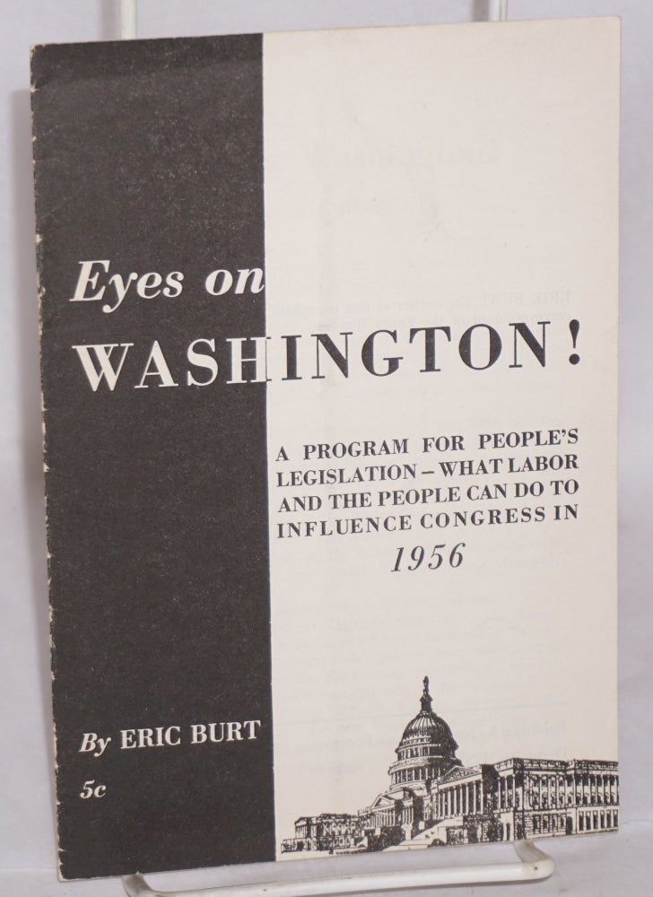 Cat.No: 157612 Eyes on Washington! Eric Burt.