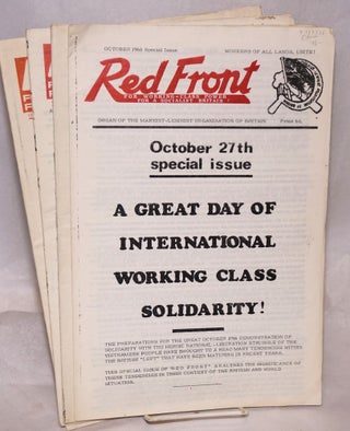 Cat.No: 157736 Red Front [four issues]. Marxist-Leninist Organisation of Britain