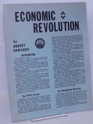 Cat.No: 157756 Economic revolution. Robert Edwards