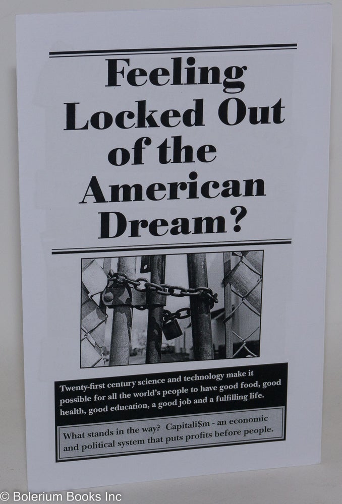 Cat.No: 157911 Feeling locked out of the American Dream? USA Communist Party.