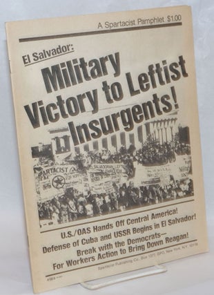 Cat.No: 157978 El Salvador: military victory to leftist insurgents!