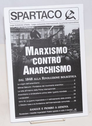 Cat.No: 158002 Marxismo contro Anarchismo. Lega comunista Internazionale
