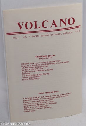 Cat.No: 158406 Volcano. vol. 1 no. 1 (July 1981