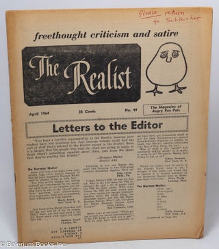 Cat.No: 158682 The Realist: freethought criticism and satire, the magazine of angry pen...